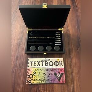 Calligraphy set with book